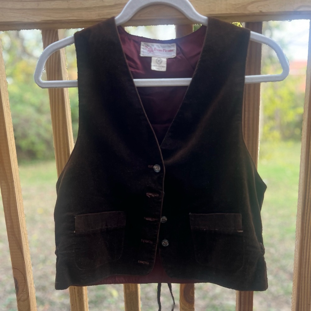 Vintage Velvet Vest